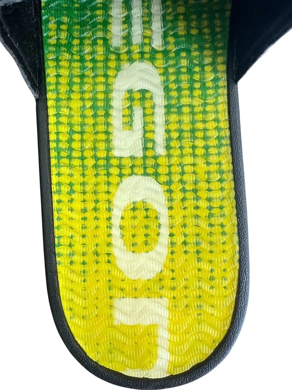 FOCO Oregon Ducks Men’s Black Gel Slide Sandals with Green & Yellow Footbed